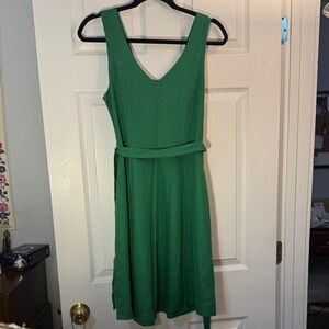 Land’s End Elegant Green Sleeveless Dress